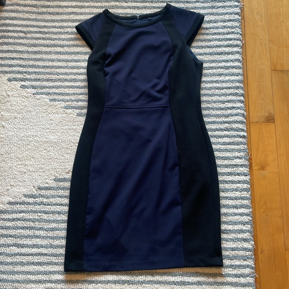 Navy and Black Form Fitting Dress